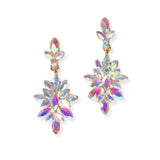 104674, MARQUISE ACCENT RHINESTONE DANGLE EARRING