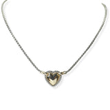 104688, 14K GOLD PLATED, HEART DESIGNER INSPIRED NECKLACE