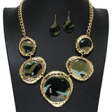 104713, GEOMETRIC CELLULOID ACETATE NECKLACE