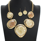 104713, GEOMETRIC CELLULOID ACETATE NECKLACE