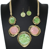 104713, GEOMETRIC CELLULOID ACETATE NECKLACE