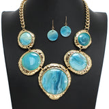 104713, GEOMETRIC CELLULOID ACETATE NECKLACE