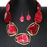 104715, GEOMETRIC CELLULOID ACETATE NECKLACE