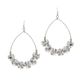 104738, BOW BEADED TEARDROP DANGLE EARRING