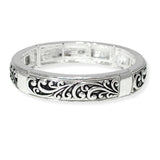 104751, FILIGREE VINTAGE METAL STRETCH BRACELET