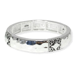 104753, FILIGREE ACCENT METAL STRETCH BRACELET