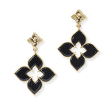 104757, FLOWER CLOVER DANGLE EARRING