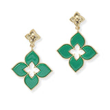 104757, FLOWER CLOVER DANGLE EARRING