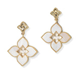 104757, FLOWER CLOVER DANGLE EARRING
