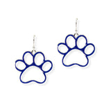 104762, GAMEDAY PAW ENAMEL DANGLE EARRING
