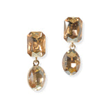 104775, GEOMETRIC RHINESTONE DANGLE EARRING