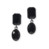 104775, GEOMETRIC RHINESTONE DANGLE EARRING