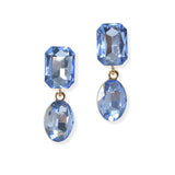 104775, GEOMETRIC RHINESTONE DANGLE EARRING