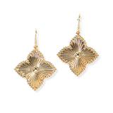 104780, FLOWER CLOVER DANGLE EARRING