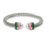 104787, PEARL ACCENT CABLE CUFF BRACELET