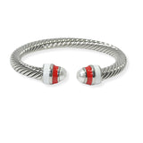 104787, PEARL ACCENT CABLE CUFF BRACELET