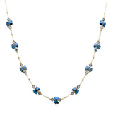 104804, BOW GLASS BEADED NECKLACE