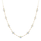 104804, BOW GLASS BEADED NECKLACE