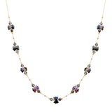 104804, BOW GLASS BEADED NECKLACE