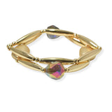 104810, GLASS BEAD ACCENT MULTI LAYERED STRETCH BRACELET