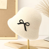 104830, RIBBON SOFT FUZZY FUR BUCKET HAT