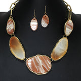 104837, GEOMETRIC CELLULOID ACETATE NECKLACE