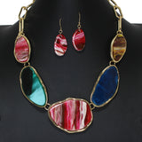 104837, GEOMETRIC CELLULOID ACETATE NECKLACE