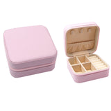 104847, FAUX LEATHER SQUARE JEWELRY BOX