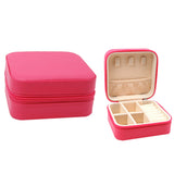 104847, FAUX LEATHER SQUARE JEWELRY BOX