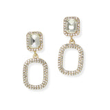 104851, GEOMETRIC CRYSTAL RHINESTONE DANGLE EARRING