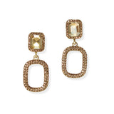 104851, GEOMETRIC CRYSTAL RHINESTONE DANGLE EARRING