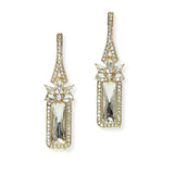 104852, CHAMPAGNE BOTTLE LOOK RHINESTONE EARRING