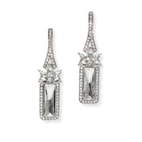 104852, CHAMPAGNE BOTTLE LOOK RHINESTONE EARRING