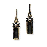 104852, CHAMPAGNE BOTTLE LOOK RHINESTONE EARRING
