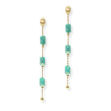 104869, GEOMETRIC BEADED DANGLE EARRING