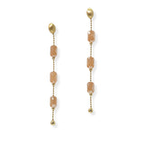104869, GEOMETRIC BEADED DANGLE EARRING