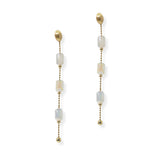 104869, GEOMETRIC BEADED DANGLE EARRING