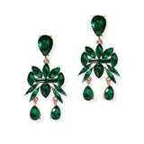 104889, MULTI SHAPE RHINESTONE DANGLE EARRING