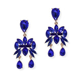 104889, MULTI SHAPE RHINESTONE DANGLE EARRING