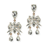 104889, MULTI SHAPE RHINESTONE DANGLE EARRING
