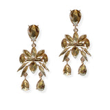 104889, MULTI SHAPE RHINESTONE DANGLE EARRING