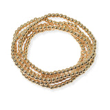 104922, LIGHTWEIGHT MULTI LAYERED BEADED STRETCH BRACELET