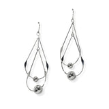 104971, BALL ACCENT GEOMETRIC DANGLE EARRING