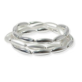 104972, LIGHTWEIGHT OVAL BEADED MULTI LAYERED STRETCH BRACELET