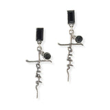 104973, FAITH CROSS DANGLE EARRING