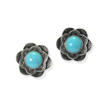 104975, WESTERN FLOWER STUD EARRING