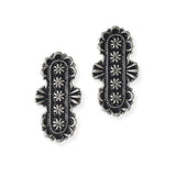 104979, WESTERN TEXTURED METAL POST EARRING