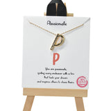 105005, GOLD DIPPED, PUFFY BUBBLE INITIAL NECKLACE