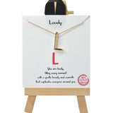 105005, GOLD DIPPED, PUFFY BUBBLE INITIAL NECKLACE