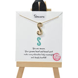 105005, GOLD DIPPED, PUFFY BUBBLE INITIAL NECKLACE